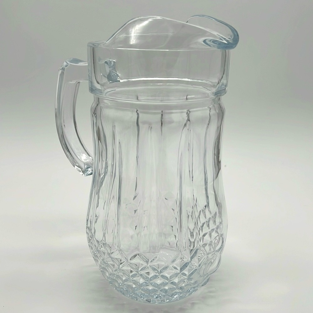 Gibson Home Brunson Glass Pitcher - Diamond Pattern - Picture 4 of 11